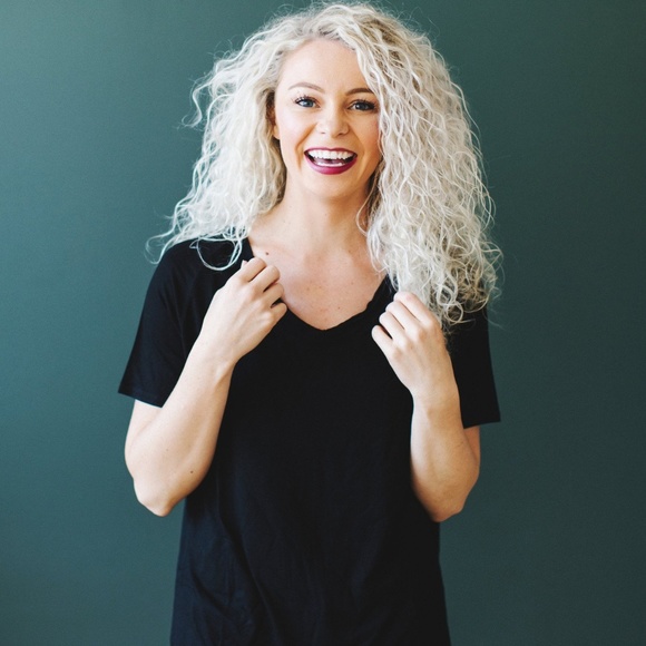 Black V-neck Tee - Picture 1 of 3